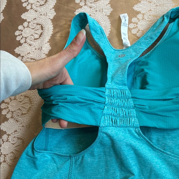 Lululemon Athletica Turquoise Racerback Tank Top - Picture 3 of 3